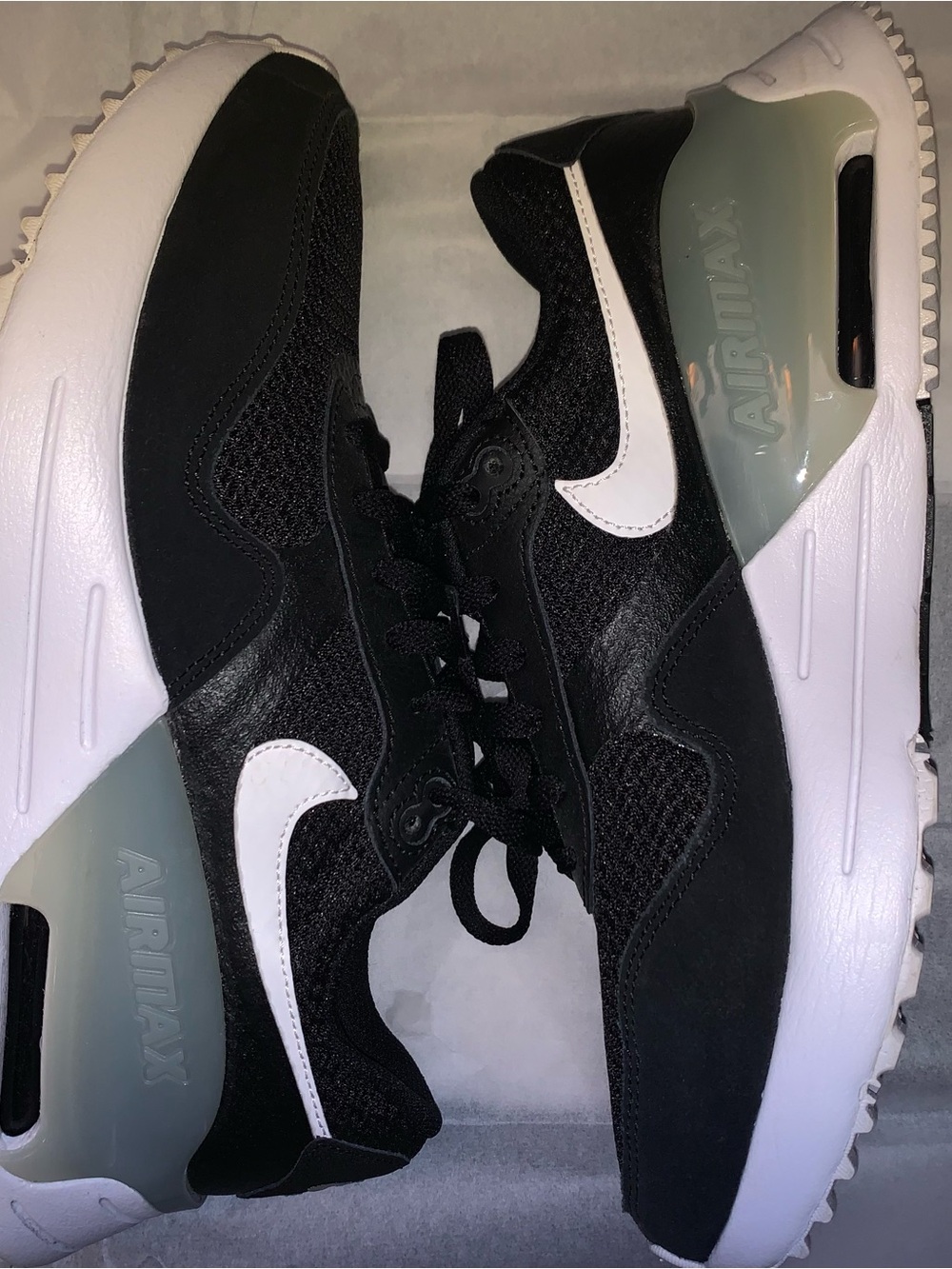 Nike Black and White Air Max Runner Sneakers